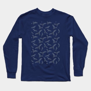 Vintage dark blue bat pack Long Sleeve T-Shirt